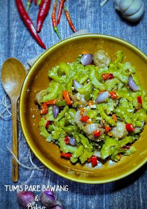 Foto resep Tumis Pare Bawang & Bakso