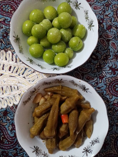 عکسی از دستور ترشی بامیه