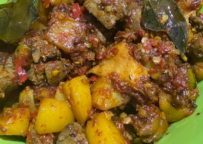 Resep Sambal goreng kentang ati ampela, Bisa Manjain Lidah