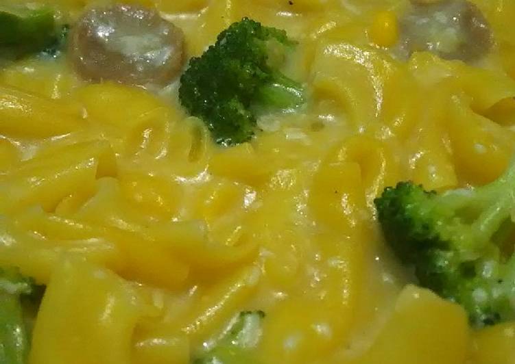 Mac & cheese brokoli