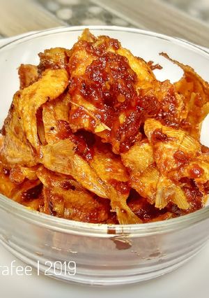 Foto resep 🌸 ikan asin kapas balado