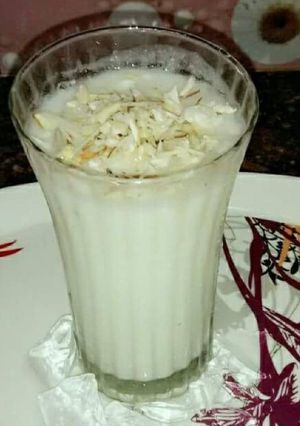 A picture of Sweet malai wali lassi.