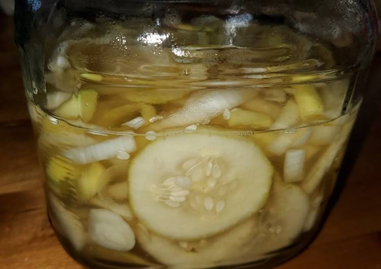 Simple Way to Prepare Super Quick Homemade Dad&#39;s Cucumbers and Onions