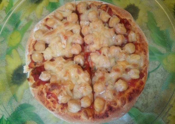 Recette Appétissante Pizza au houmous (pois chiche) 🍕🆒
