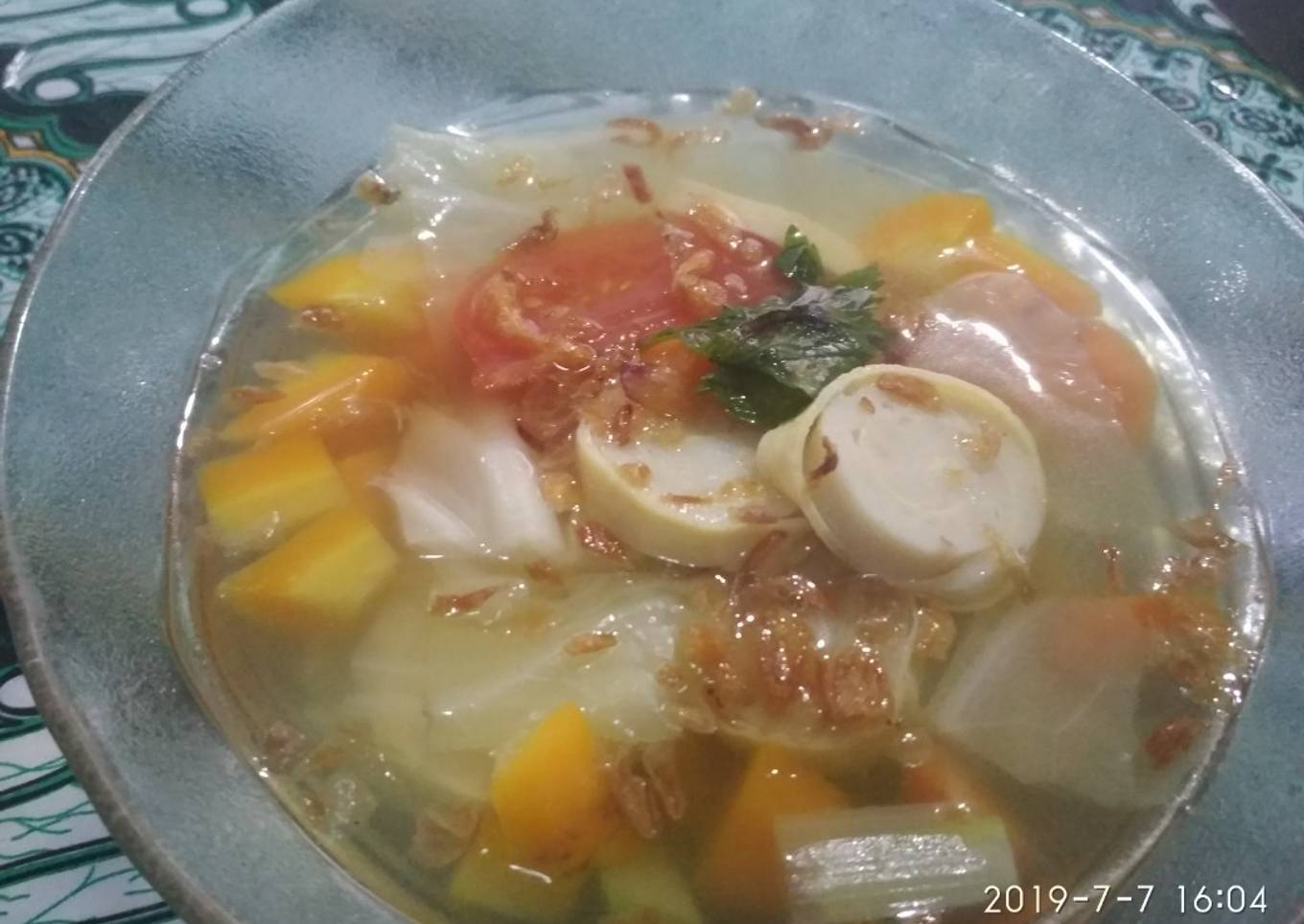 Sop Rolade Ayam Sederhana
