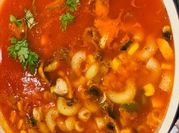 A picture of veggie macroni