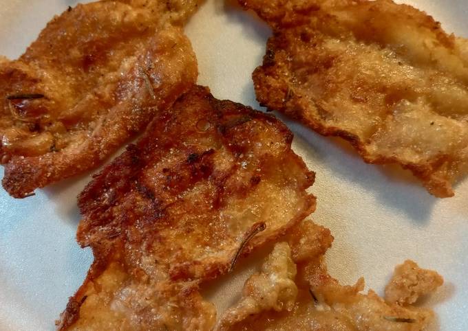 Recipe of Any-night-of-the-week Rosemary, Thyme Fried Chicken Skins