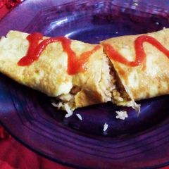 A picture of Japanese Omurice.