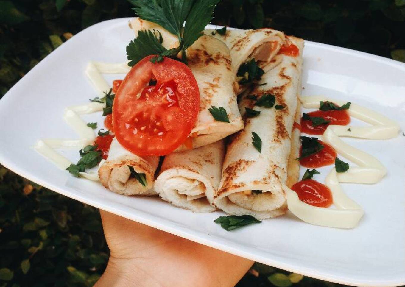 Roti tawar gulung isian sehat