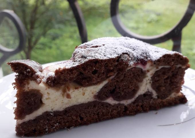 Шоколадный пирог с творогом и вишней - пошаговый рецепт с фото на zenin-vladimir.ru