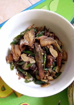 Foto resep Ikan asin belek dan cumi asin cabe ijo