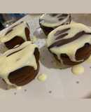 Mini quequitos de chocolate (con crema)