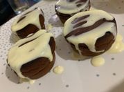 Una foto de crema de chocolate