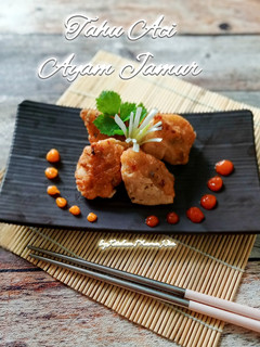 Foto resep Tahu Aci Ayam Jamur