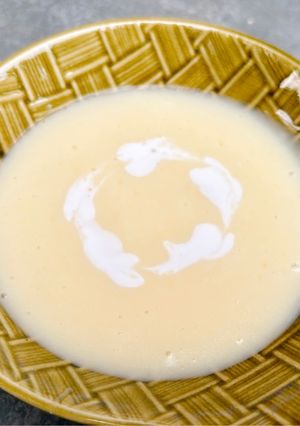 Hình của món Chè đậu xanh nấu sữa đậu.