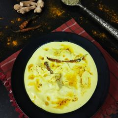 A picture of Lyodur Tschaman/ Kashmiri gravy paneer.