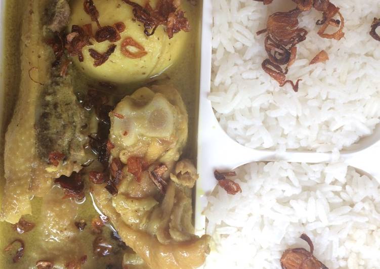 Kare ayam telor ala mamais
