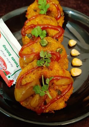 A picture of Corn Veggie cutlets.