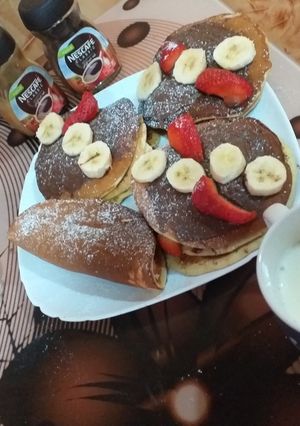 صورة لوصفة بان كيك 🥰