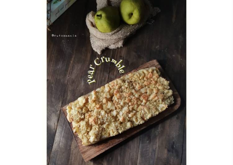 Bagaimana Menyiapkan Pear crumble Anti Gagal