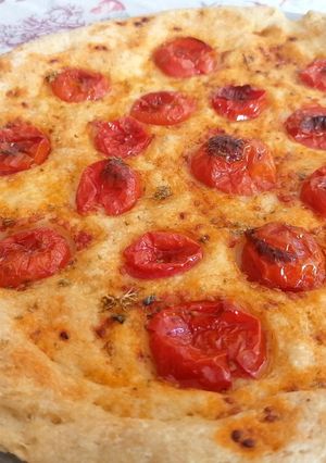 A picture of Focaccia Barese with Potato Dough.