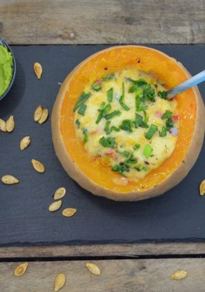 Una foto de Calabaza rellena
