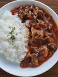 Japanese Hayashi Rice (Beef Stew over Rice)