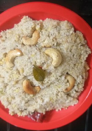 A picture of Jowar Rava Pongal.