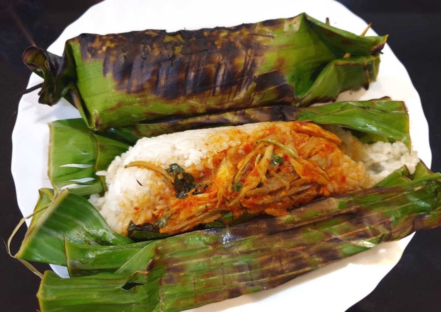 Resep Nasi Bakar Ayam Suwir Kemangi Oleh Venita Cookpad 