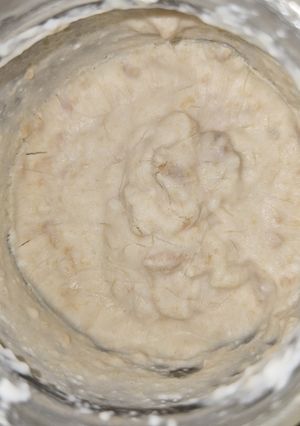 A picture of Keto Halva with Greek Yogurt.