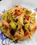 Tostadas de salpicón de pollo 🐔