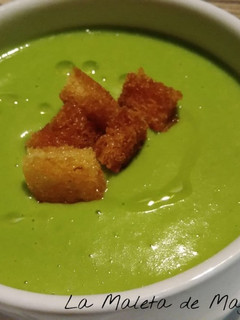 Una foto de Crema de guisantes