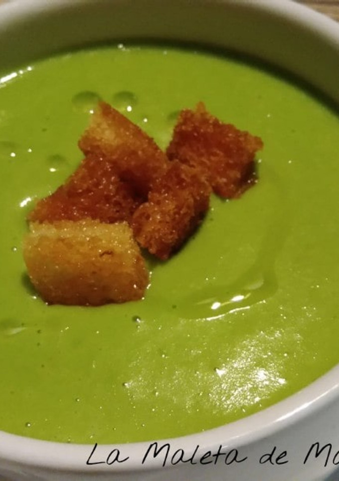 Una foto de Crema de guisantes