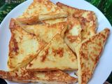 Roti tawar balur telur keju (toast)