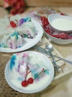 Foto resep Puding Mozaik ceria