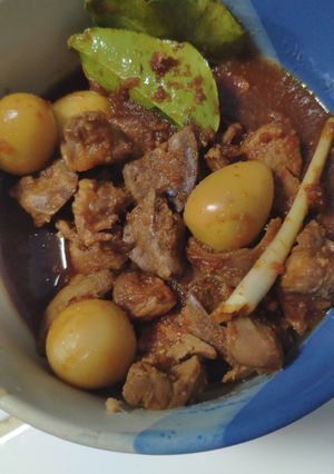 Foto resep Semur ati ampela telur puyuh