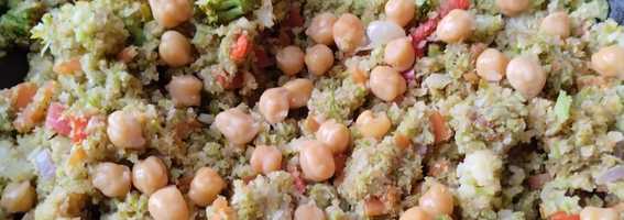 "Arroz" de brócoli🥦 y coliflor🍚🍛🍱