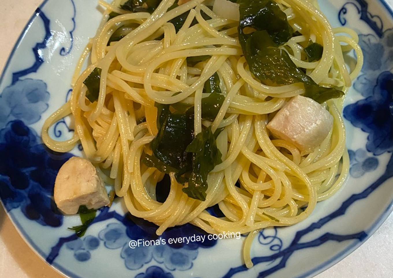 Japanese style chicken spaghetti