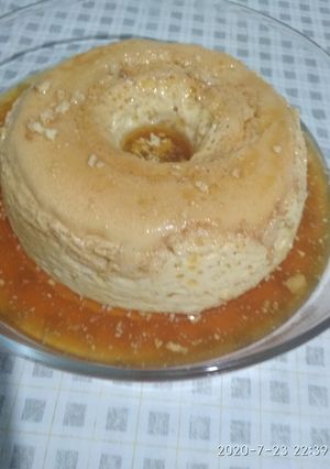 Una foto de Flan casero fácil. Sin horno