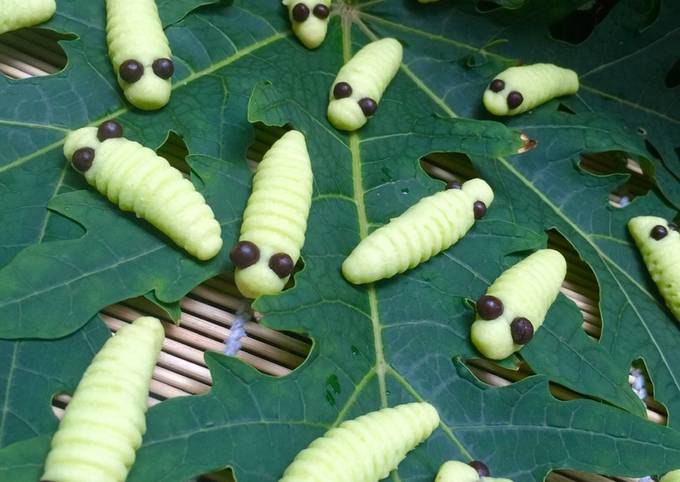 Kue ulat/caterpillar cookies🐛