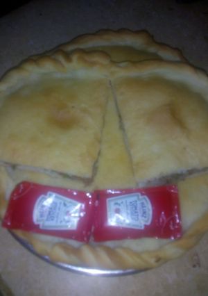 صورة لوصفة عيش باللحمة او حواوشي اسكندراني