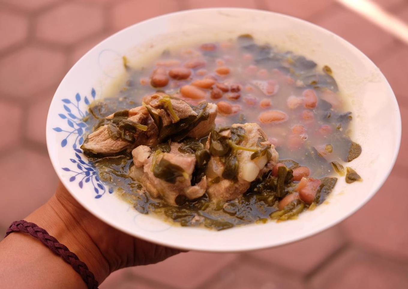 Verdolagas con Carne de Cerdo en Salsa Verde