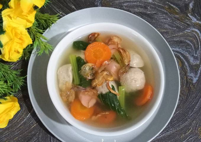 Resep Sop Bakso Sawi Hijau Oleh Vay Kitchen Cookpad