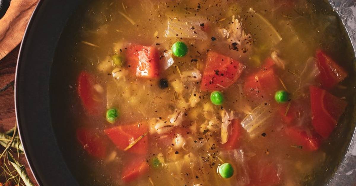 Nourishing Chicken Broth (Using Chicken Carcass/Bones) Recipe by