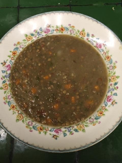 Una foto de Lentejas con zanahorias y apio
