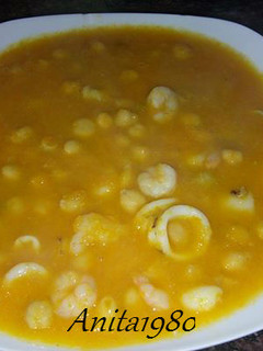 Una foto de Garbanzos a la marinera