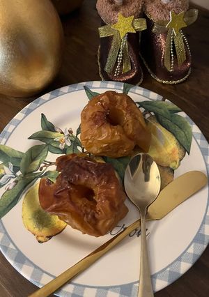 Una foto de Manzanas Asadas. Un postre sencillo y celestial