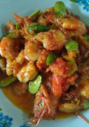 Foto resep Sambalado udang pete