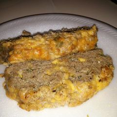 A picture of Izzy's Jalapeño Cheddar Meatloaf.