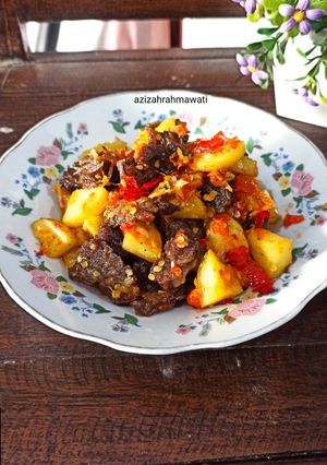 Foto resep Balado Daging dan kentang